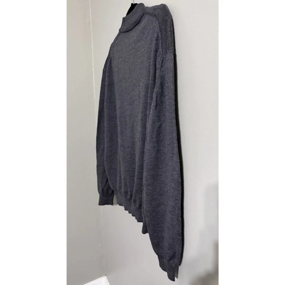 Tricots St Raphael Platinum Gray sweater‎ Merino Wool Silk-Cashmere Men’s large